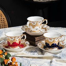 마이센 비폼 에스프레소 컵 & 소서 커피잔세트 명품, 02 B폼 커피잔세트 - 레드, 1개