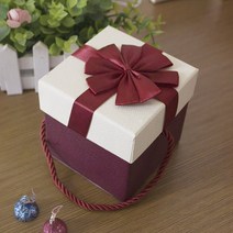 10x10x10cm 손잡이 미니 선물상자 고급 선물포장 박스