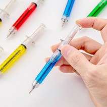 [다옴하우스] 주사기 볼펜 약국 병원 선물 사은품 디자인 필기구(5P)