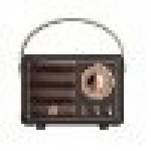 미니 클래식 레트로 사운드 AUX TF U 블루투스 스피커, 블랙