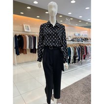 SI 씨 [21F/W] 패턴 프린트 블랙 점프수트 (SDOAI2507)