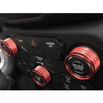 지프 레니게이드 실내 노브몰딩, 레드, 3개