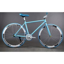 가벼운 로드자전거 멋진 타이어 성인 학생 고급로드자전거, 40 칼 26 인치 파란색과 흰색