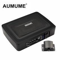 차량용 바닥 시트 우퍼 자동차 서브 우퍼 증폭기 내장 전원 활성 높고 낮은 레벨 hifi 자동 오디오 베이스 슬림 150w 69, 씨엔, 한개옵션0