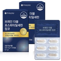 메이제이 뇌영양제 포스파티딜세린 식약청인증 두뇌건강 인지력 징코 기억력, 2개, 42캡슐