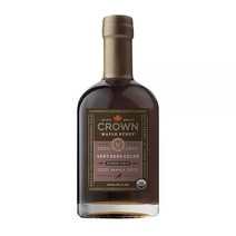 Crown Maple 매우 어두운 색상 강한 맛 유기농 메이플 시럽., Very Dark_25 Fl Oz (Pack of 1)
