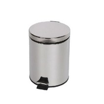 매직파워 무광 무소음 스텐 페달 휴지통 5L, 1개