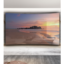 대형티비 65 70 80 100 인치 tv 대형 스크린 4k LCD HD 가정용TV, LED 곡면 75인치