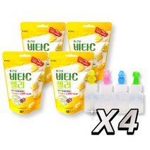 종근당 영국산 비타C 젤리 4봉 + 12cc 캐릭터(랜덤) 투약병 4개, 4세트