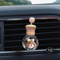 전자 디퓨저 차량용 아로마 자동차 향수 빈 유리 병 귀여운 공기 청정기 클립 배출구 아로마 테라피 에센셜, 11 10