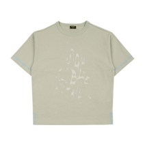 블루테일 [블루테일]그래피티 카키 반팔 티셔츠 AXB1TS07KK
