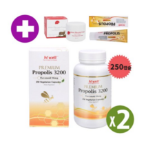 엘제이몰 [하이웰] 프로폴리스 3200mg 250 캡슐, 250캡슐 x 2개