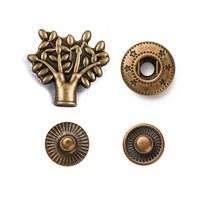 스프링도트 13mm - 나무, 단품