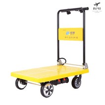 전동운반차 핸드카트 운반기 짐수레 택배 물류 용, 노란색, 1개