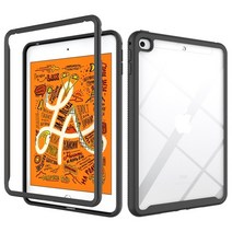 포켓몬키캡 2 in 1 하이브리드 헤비 듀티 견고한 커버 ipad mini 무선키보드, 검은색, 아이패드 미니 5용