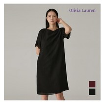 [백화점매장 정품출고] 올리비아로렌 원피스 네크변형 튜닉형 원피스_VOCOAXM5241
