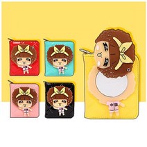 핑크 펑크걸 거울 반지갑 카드지갑 여성지갑 지갑