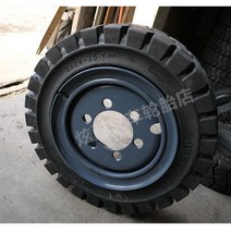 지게차 타이어 650-10 솔리드 뒷바퀴 공압 3.5톤 3톤, 650-10 솔리드 스틸 링