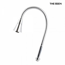 더쎈 롱 자바라 수전 60cm, 1개, 크롬