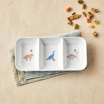 모던하우스 파티디노 멜라민 3칸 나눔접시, 혼합색상, 1개
