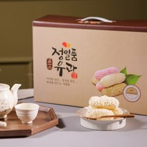 정일품 찹쌀 유과지함 1호 명절 설 선물세트 전통 선물 유과선물, 3개, 500g