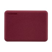 도시바 CANVIO Advance gen2 4TB 외장하드 레드 (파우치 무료 증정), 1개, 0