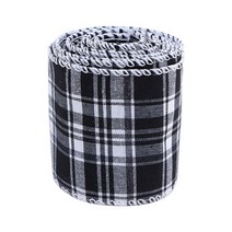 선물상자 리본 포장박스 인쇄 삼베 트리 화환 격자 활 와이어 가장자리, 10.11 - width 63MM