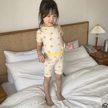 디작소 여아 남아 유아 아동 여름 치즈 내의 실내복