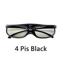 BenQ-W1070 W700 프로젝트와 호환되는 DLP 링크 프로젝터 용 액티브 셔터 안경 DLP-Link 3D USB 충전식, 08 4pis Black