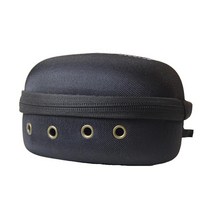후크 용 1 조각 낚시 릴 가방 보호 케이스 보관 가방 홀더 커버, 13.5x11.5x7.5cm, 에바, 검은색