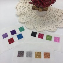 [글리터 전사지] 소분판매 (25cm 정사각) - 열전사지 열전사필름 글리터지, 연보라