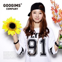 구김스 1148_ 텔레포트 나그랑 7부 넘버링 럭비티셔츠 (G14FMRT802)