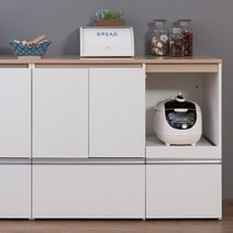 [예작퍼니처] 마리안느 LPM 아일랜드식탁 수납조리대 HS110, 1000 상부장(화이트)