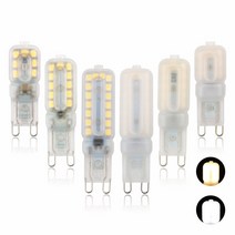 전조등 전구 G9 LED 조도 가능 ac110 V 220V 전구 5W 웜 화이트 쿨 램프 지사 교체 전통적인 할로겐 조명, 01 Warm White_01 그렇습니다, 11 9W 220V Milky Cover