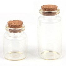 디퓨저 허브 샘플 미니 코르크 유리병 5개 갈릭가루, 30x40mm