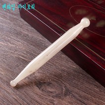 괄사마사지 괄사 얼굴 마사지기 지압봉 지압스톤 림프마사지 마사지기 얼굴괄사 옥 경락 마사지샵 로즈쿼츠 핑크, 펜타입 아이보리