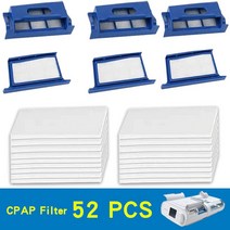 코골이방지 양압기 52 개/대 꽃가루 필터 거품 Reusable 호흡기-Dreamstation CPAP/BiPAP 기계, 한개옵션0