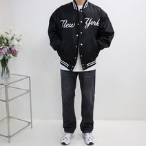 엠클로 남자 오버핏 뉴욕스타디움 커플 야구점퍼