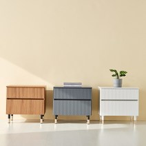 서광퍼니처 니콜 템바보드 협탁 거실장 시리즈 ea, 니콜 550협탁 다크그레이 높은형