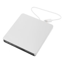 슬림 외부 광학 드라이브 USB 2.0 DVD 콤보 DVD ROM 플레이어 CD-RW 버너 작가, Silver