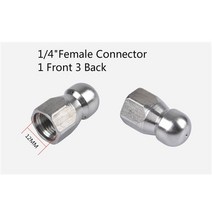 고압 워터 제트 배수 파이프 하수구 청소 노즐 회전식 하수 노즐 와셔 고압 호스 노즐, 04