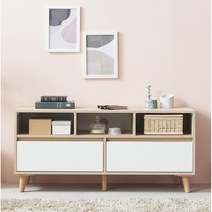 하이앤드리 온더 2단 1200 다용도 서랍 심플 모던 티비다이 미니 자취방 원룸 인테리어 TV장 거실장, 메이플화이트