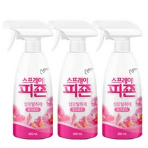 스프레이 피죤 섬유탈취제 490mL 핑크로즈 3개