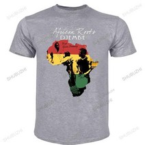 젬베 젬배 잼배 잼베 텅드럼 행드럼 윈드벨 뜨거운 판매 streetwear tshirt 남성 여름 탑 티셔츠 반팔 아프리카 djembe 더 큰 사이즈 유니섹스 티셔츠 여성, 회색, xxl