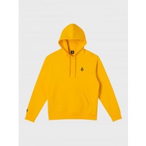 VOLCOM 베이직 스몰스톤 기모 후드티 옐로우
