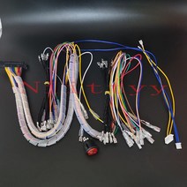 마이너스몰딩 pvc 천정 바닥 마감재 아케이드 40 핀 캐비닛 와이어 인터페이스 하네스 PCB 케이블 2.8MM 5, 04 4.8MM