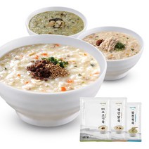 CS003 서울마님죽 미니참전복죽+한우소고기죽+영양닭죽 set, 1세트(3개입), 1