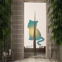 실커튼 실커텐 일본식 문 커튼 만화 식당 장식 파티션 드레이프 주방 입구 걸이식 하프 카라반커텐