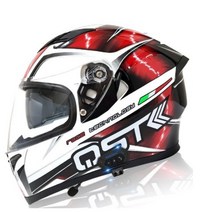 블루투스 헬멧 시스템 풀페이스 오토바이헬멧 경량 일체형 바이크 하이바 3XL, 36_스포츠화이트트일체형+투명쉴드+3종세트포함