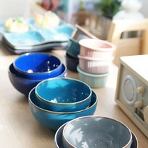 DIW12D64F 은은한 파스텔컬러 도자기 빅토리아 밥그릇 국그릇 공기 대접 라면그릇, 도매프리 대접_연블루